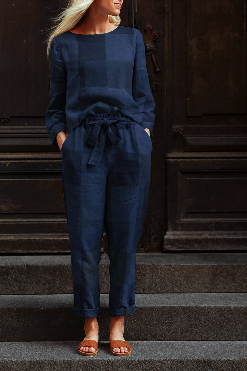 Cápsula monocromática de algodón y lino