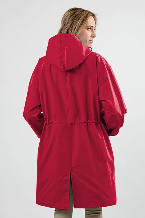 Chaqueta Impermeable Windbreaker sobre Medida para la Lluvia con Capucha