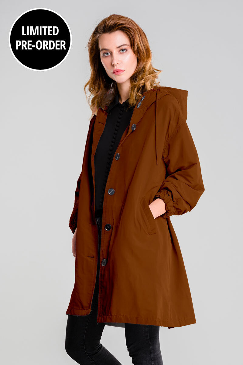 Chaqueta Impermeable Windbreaker sobre Medida para la Lluvia con Capucha