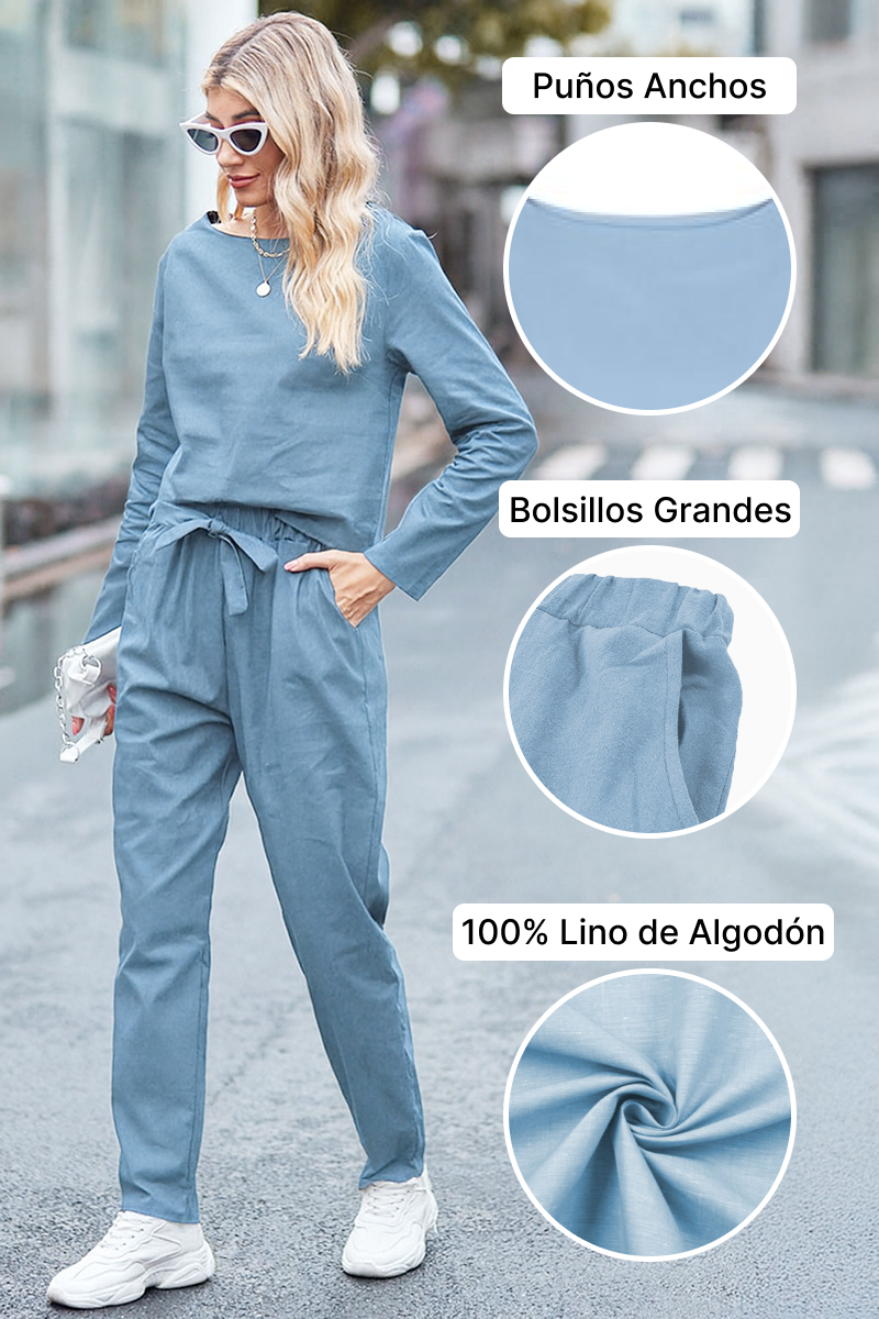 Cápsula monocromática de algodón y lino