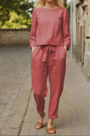 Cápsula monocromática de algodón y lino