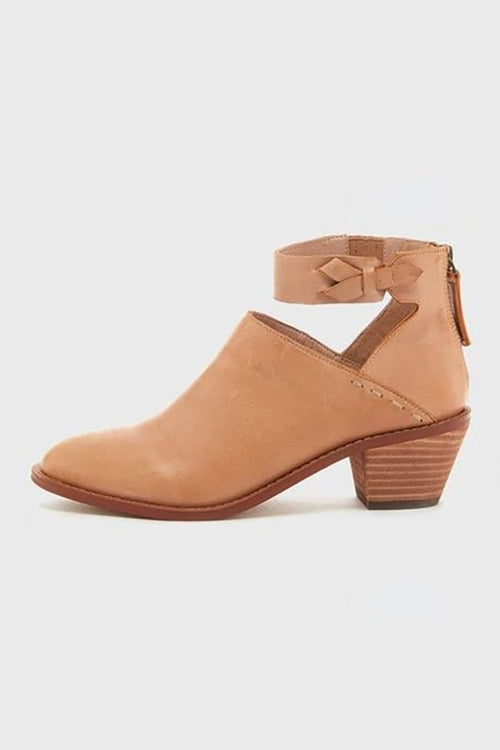 Botines de Tacón Cubano Recortados