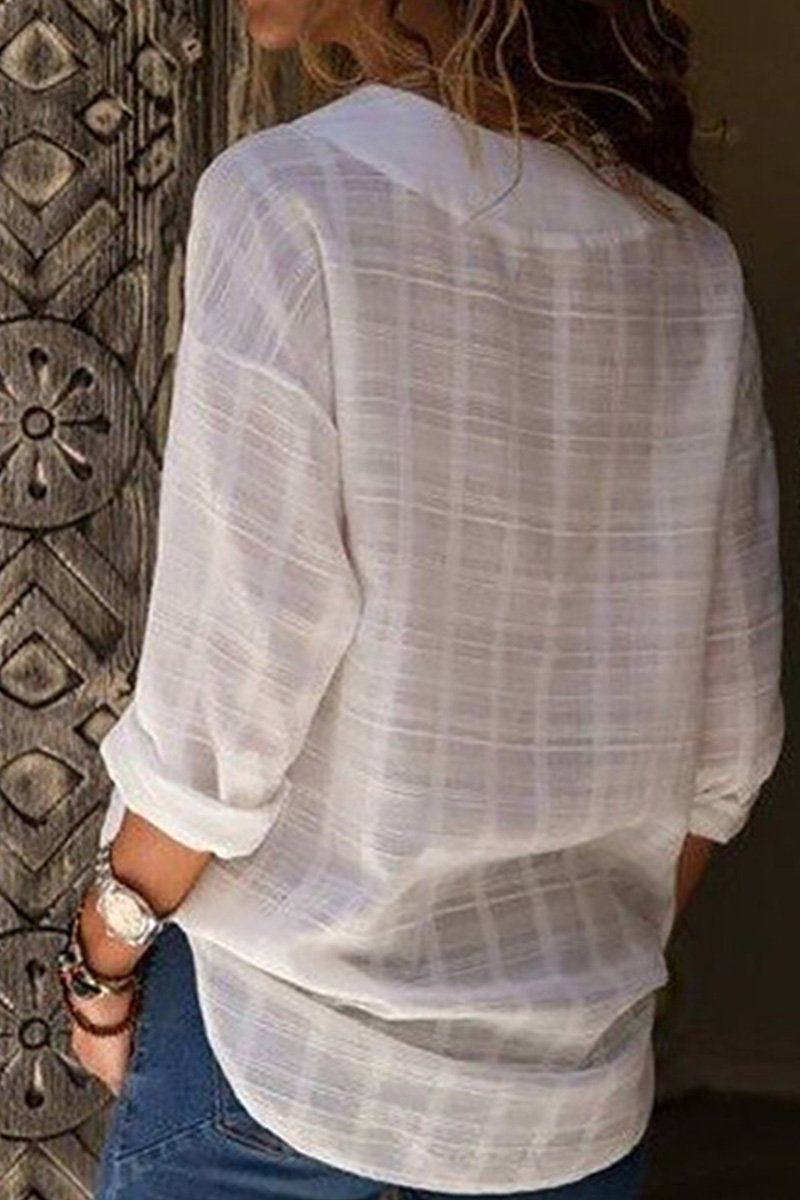 Top de túnica semi transparente