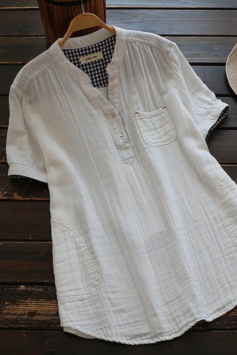 Camisa de Algodón forrada con Cuadros