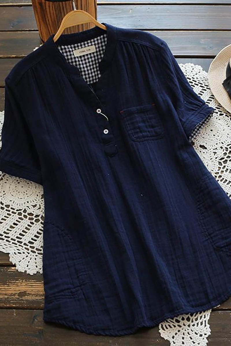 Camisa de Algodón forrada con Cuadros