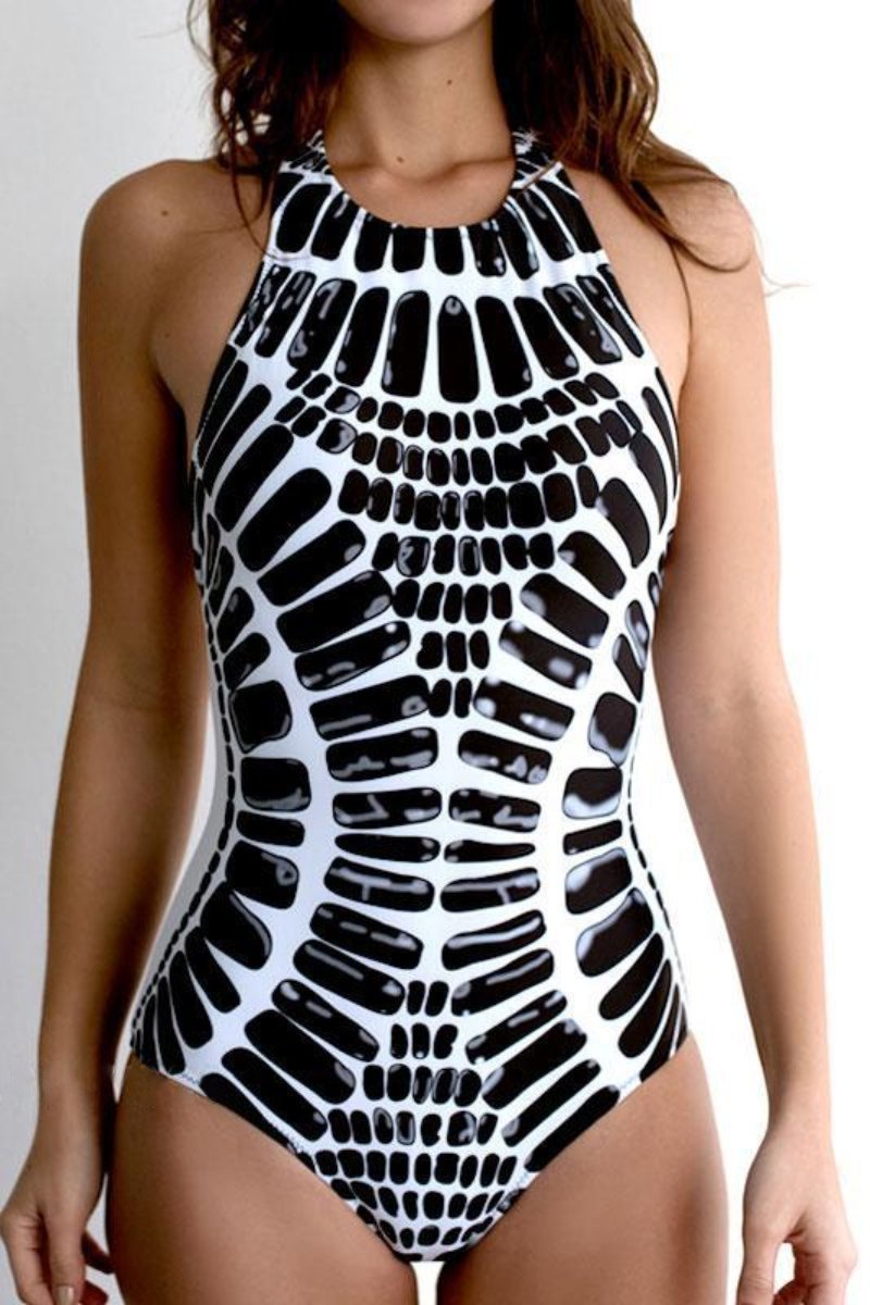 Traje de baño Tribal de una pieza