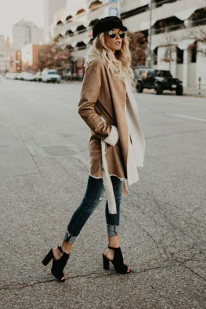 Botines Chunky Heel Peep Toe con Talón Abierto