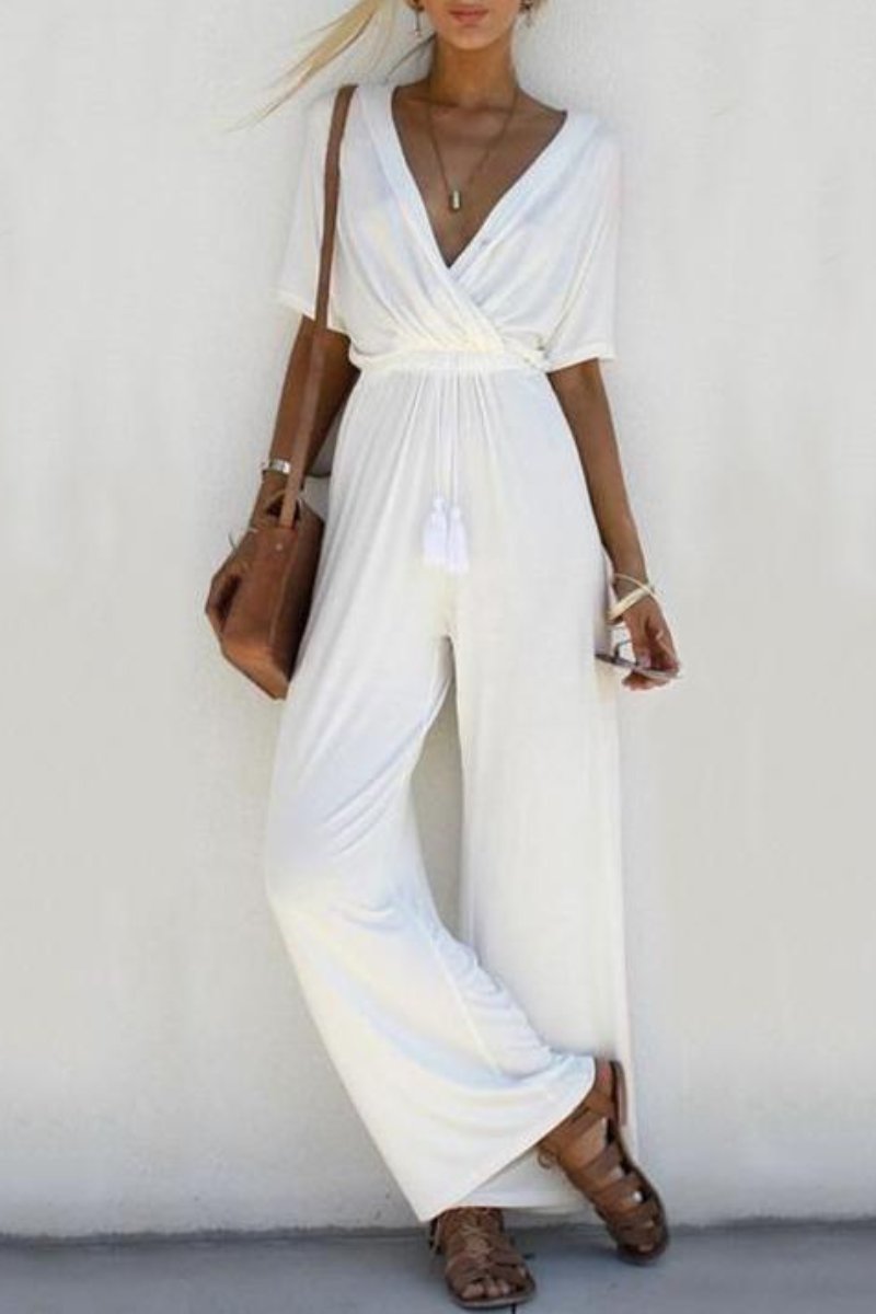 Mono Casual con Cuello en V