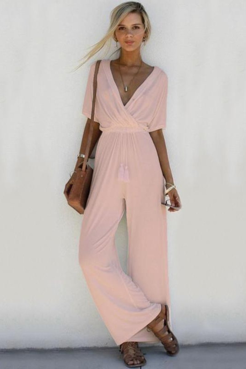 Mono Casual con Cuello en V